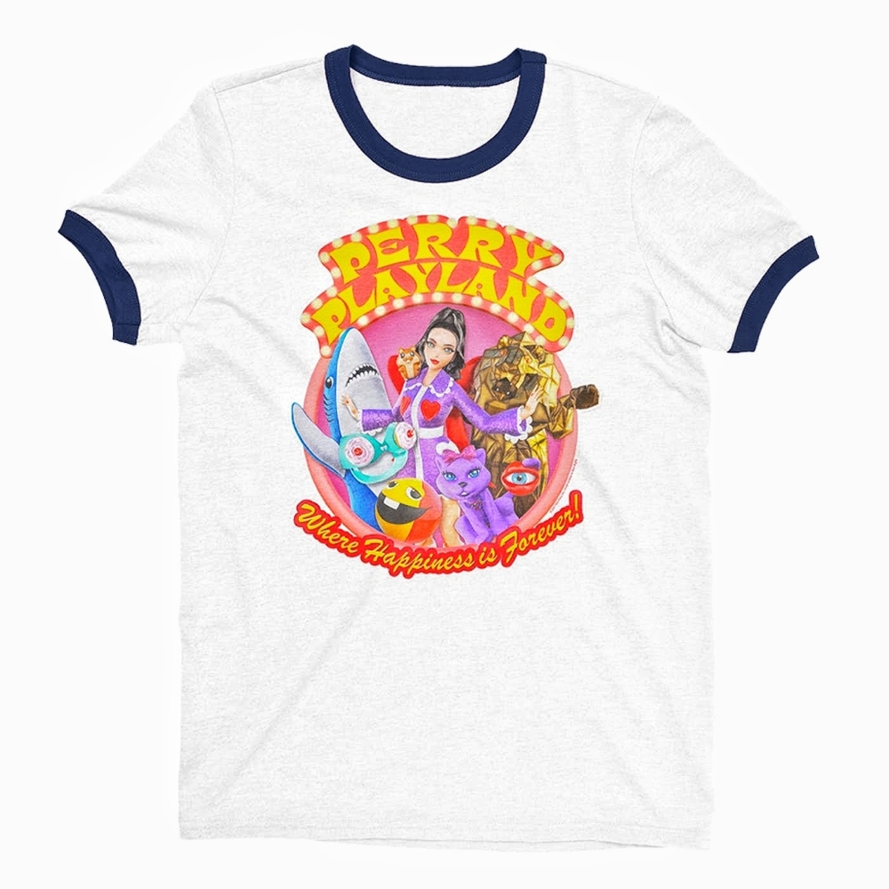 NWOT Katy Perry Playland Ringer T-Shirt